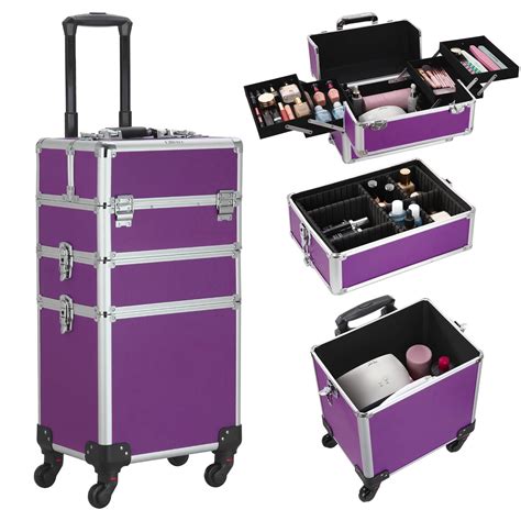 beauty cases on wheels.